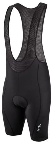 ROTTO Salopette Ciclismo Uomo Pantaloncini Bici Imbottiti con Spugna e Gel per Bicicletta su Strada e Mountain Bike