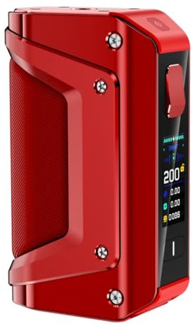 Original Aegis L3 Mod 200 W Vape Dual 18650 Batteries (paquet sans batterie incluse) AS Chip 4.0 Cigarette électronique L200 III Dispositif (Rouge) - No Nicotine
