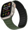 Suphart Cinturino Compatibile con Cinturino Apple Watch 49mm 46mm 45mm 44mm 42mm, Cinturini Magnetico Silicone Morbido per iWatch Ultra 2 Ultra SE Series 10 9 8 7 6 5 4 3 2 1, Verde Nero