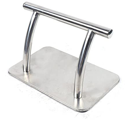 Loobiiny Repose-pieds mobile en acier inoxydable pour salon de coiffure - Repose-pieds mobile - Équipement de coiffure