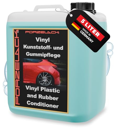 Porzelack® Gummipflege & Kunststoffpflege 5L - 2-in-1 Auto Aussen Pflege für Gummi & Kunststoff - Schutz vor Kälte & Witterung - Für die Tür & Rest