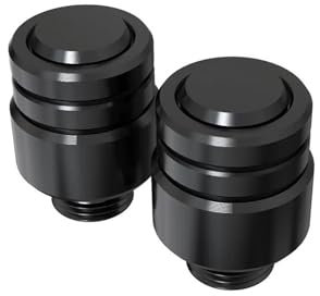 Lenkerendenspiegel Blindstopfen Für F900R 2020-2024 Motorrad-Rückspiegelstopfenloch-Schraubkappe(Schwarz,M10)