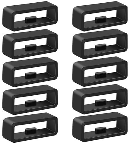 QZKJQDD Uhrenarmband Schlaufe, Garmin forerunner 945 Armband, Uhrenarmband Schlaufe für Garmin 22mm Armband (10 Stück)