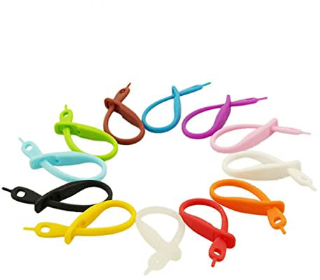 COLLBATH 12 Piezas De Marcadores De Silicona para Bebidas Etiquetas En Tiras para Copas De Vino para Bares Bodas Y Uso Doméstico Color Aleatorio