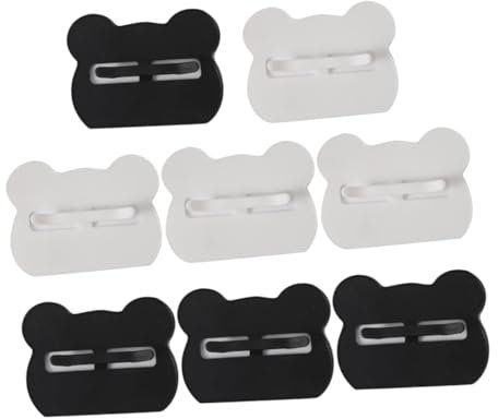 Cabilock Waste Bin Bag Clips Set of 8 Anti Easy Install Garbage Can Edge Adhesive Clips for Home Use