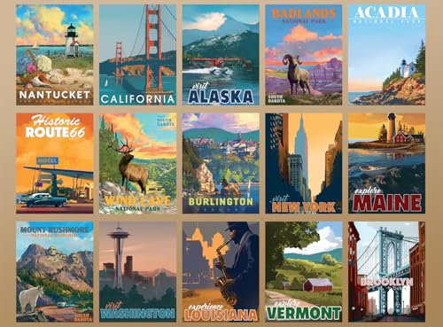 Buffalo Games - David Owens – Brilliant Travel – Puzzle de 1000 pièces pour adultes – Puzzle stimulant parfait pour les soirées de jeu – La taille finie est de 68 x 50 cm