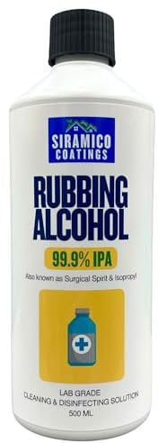 Rubbing Alcohol Surgical Spirit 99.9% Isopropyl IPA Disinfecting, Cleaning & Degreasing 500ml Lab Grade