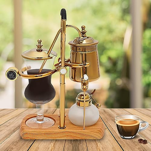 LIAIZE Balance Siphon Kaffeemaschine, 400ml Vakuum-Kaffeebereiter, Retro-Siphon Coffee Maker