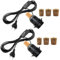 E27 Portalampada per Bottiglia 2 Pezzi, 240CM Cavo Porta Lampada con Interruttore, Nero Kit Lampada Bottiglia con 3 Tappi di Sughero, DIY Lampada da Tavolo Kit per Bottiglie di Diversi Calibri
