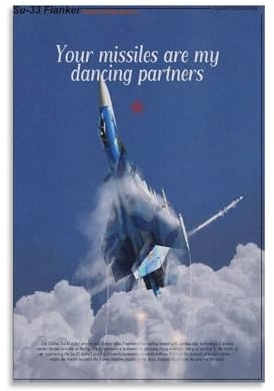 Fighter Su33 Poster auf Leinwand, ästhetische Wandkunst, moderne Wohnkultur für Schlafzimmer, Wohnzimmer, 30 x 45 cm, ungerahmter Stil