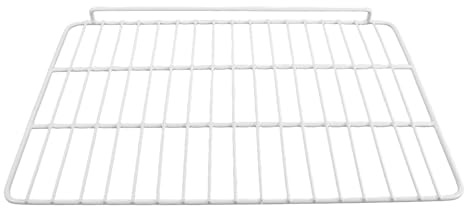 Kisangel Organisateur de Congélateur en Acier Inoxydable Blanc 43,5X30 CM Séparation Panier et Protection Latérale pour Rangement Polyvalent en Dortoir