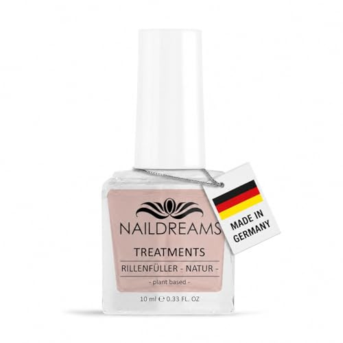 Naildreams Rillenfüller 10ml – Base Coat für glatte Nägel – gleicht Rillen & Unebenheiten aus – schnelltrocknend – Unterlack für Nagellack, UV-Nagellack & Gel - Natur