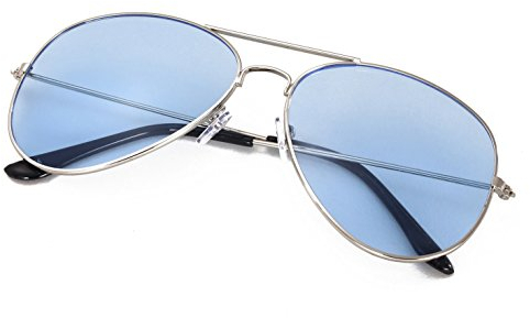 4sold Man Woman CHILDRENS KIDS BOYS GIRLS SHADES LENSES UV400 Kids Transparent Sunglasses (Blue Transparent)