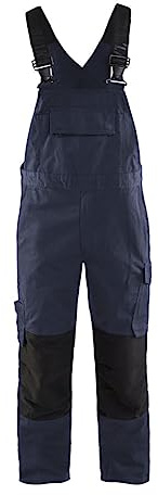 Blaklader 26951330 LÄTZCHEN-OVERALL MIT STRETCH, Dunkelmarine/Schwarz, grootte C54