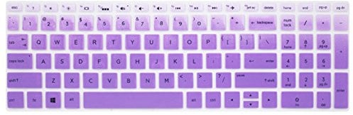 Keyboard Skin Cover for 15.6 HP Pavilion X360 15-br075nr, HP Envy x360 15m-bp 15m-bq, HP Spectre x360 15-ch, HP Pavilion 15-cb 15-cc 15-cd 15-bw 15-bs & 17.3 HP 17M-ae 17-bs Series - Purple Ombre