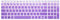 Keyboard Skin Cover for 15.6 HP Pavilion X360 15-br075nr, HP Envy x360 15m-bp 15m-bq, HP Spectre x360 15-ch, HP Pavilion 15-cb 15-cc 15-cd 15-bw 15-bs & 17.3 HP 17M-ae 17-bs Series - Purple Ombre
