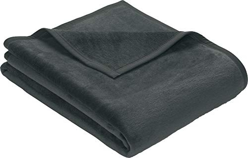Erwin Müller Wohndecke, Wolldecke, Kuscheldecke 2er- Pack - strapazierstark, weich, temparaturausgleichend (weitere Farben, Größen)
