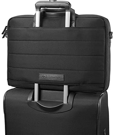 HP ENVY Urban 15.6 Inch Briefcase (Laptop Compartment, RFID Protection, Weatherproof, Trolley Passage, Reinforced Base) Black