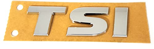 Volkswagen 5G08536752ZZ Schriftzug TSI Logo Aufkleber Emblem, Chrom/Silber