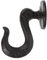 ULTECHNOVO Gancho de Hierro Forjado Decorativo Vintage Colgadores de Pared Negros Puerta Gancho para Colgar Abrigo Sombrero Chaqueta Bata Toalla de Baño