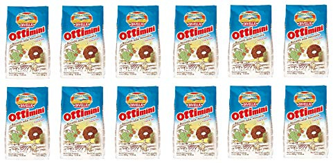 12x Divella Ottimini alle Nocciole Shortbread Kekse mit gehackten Haselnüssen 350g biscuits cookies italienische Kekse