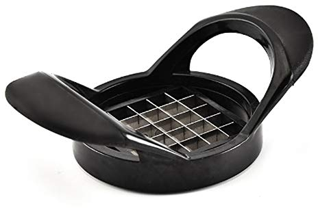 IKAAR Pommesschneider Kartoffelschneider Pommes Frites Schneider Schwarz