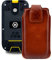 Suncase Original Tasche kompatibel mit Hammer Bow+ Hülle Leder Etui Handytasche Ledertasche Schutzhülle Case in Burned Cognac