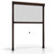 ESTO Zanzariera a rullo per Finestra Diverse Misure e Colori, Zanzariera Finestra Rete, Incasso per Finestre Scorrevole con Rotolo e Telaio Rovere/150 cm/60 cm