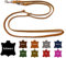Hundeleine Fettleder kleine Hunde/große Hunde 2m / 2,40m / 2,80m / 3,50m / 5m Doppelleine verstellbar (3,50m X 12mm, Cognac)