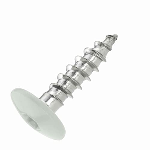 SCREW REBEL Fassadenschrauben 4,8x20 TX20 - RAL 7035 Lichtgrau - 100 Stück Edelstahl A2 Trespo