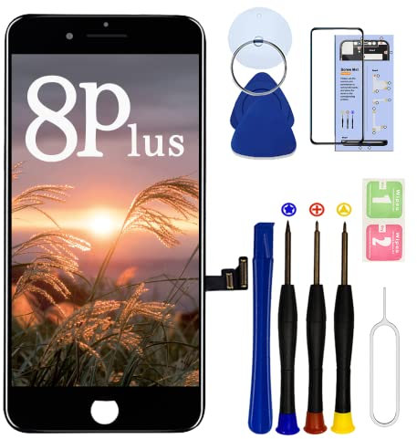 SIMDOG for iPhone 8 Plus Screen Replacement 5.5 Inch,Model (A1864,A1897,A1898) 3D Touch LCD Digitizer Display for iPhone 8 Plus,with Repair Tools Kit (Black)