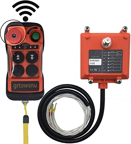 Q200 12-24V 2 Kanäle Tasten Drahtlose Kran Fernbedienung für Brückenkran Industrielle Elektrisch Hebezeug Winde Kippanhänger Funk Sender und Empfänger