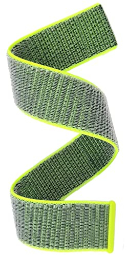 YOOSIDE 22mm Loop Nylon Armband für Garmin Fenix 8 47mm / epix Pro 47mm / Instinct 3 45mm/Fenix 7/6/5, Ultraleichtes Schnell Trocknen Schleife Waschbar Uhrenarmband für Forerunner 965 (Hellgrün)