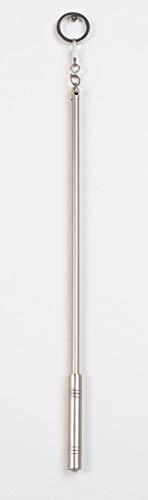 3er Set Design Schleuderstäbe B.125 cm in Satin Steel