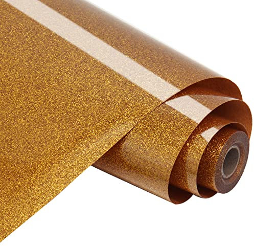 Bonnyhtv Glitter HTV 20FT Roll Dark Gold