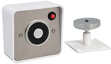 RGL DR-01/W Stainless Steel 24VDC Door Hold Open Magnet with a Manual Release Push Button. Anti Residual Magnetism Device, Wall Mounted as Standard