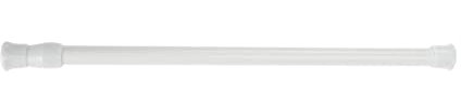1pcs Telescopic Spring Tension Rod Extendable Curtain Rod Tension Rods,30-50cm Extendable Hanging Bar for Bathroom Wardrobe Light Weight Nets & Voiles Wardrobe Closet Clothes(White)