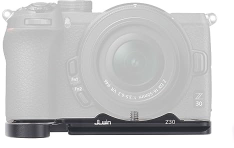 FOTGA Quick Release Baseplate QR Base Plate Mount for Nikon Z30 & Z50 Mirrorless Camera, Compatible with Arca-Swiss Standard Tripod Ballhead