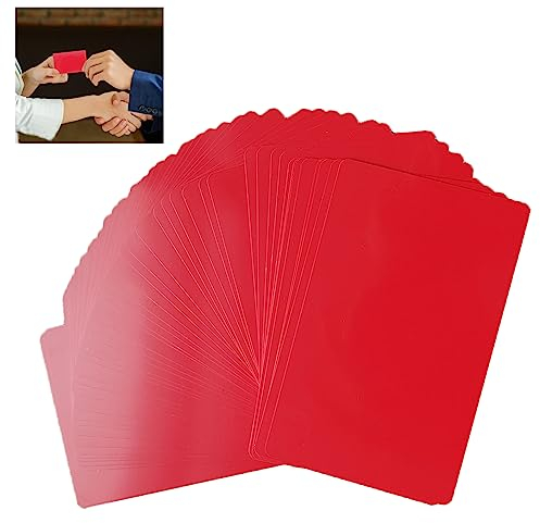 Bustlwor 50 Stück Rot Metall Visitenkarte, Blank Aluminium Namenskarte, Gravierte Metall Visitenkarten, 0.21 mm Dick, für Büro und DIY Geschenkkarte(Rot)…