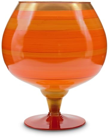 orangefarbener Pokal Cognac -Tangelo von Angela - Neue Wiener Werkstätte
