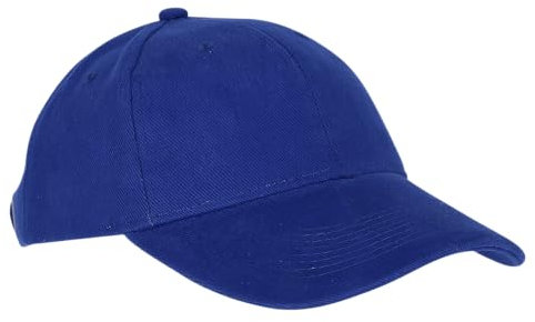 TEXXILLA 6 Panel Strong Front Raver Cap aus gebürsteter Baumwolle, Farbe:royal Blue