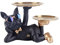 DKIIL NOIYB Harz Coole Hundeskulptur, Bulldogge dekorative Figur Aufbewahrungstablett, Münze Eingang Schlüssel Snack Halter Moderne Kunst Statue Home Desktop Ornament Dekoration