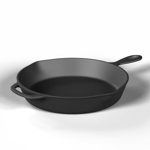 Bratpfanne Ø31cm Gusseisen Feuerpfanne BBQ offenes Feuer alle Herdarten Induktion Grill