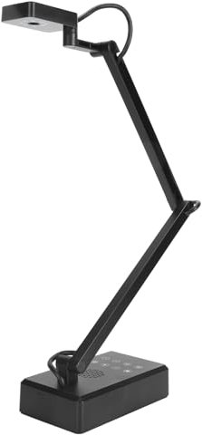 Cuifati USB-Dokumentenkamera und Webacam, 4K Ultra HD Faltbarer Webcam-Visualisierer für A3-Format mit LED-Licht, 30fps Autofokus, 360°-Drehung, Dokumentenkamera für Fernunterricht,