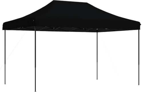 vidaXL Tente de réception Pliable escamotable Noir 440x292x315 cm, Tente, Tente à auvent, auvent de Gazebo, Tente Gazebo, Tente de Jardin