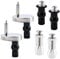 Toilet Seat Fixings Universal,6PCS Toilet Seat Expanding Rubber Screws Kit,Quick Release Toilet Seat Fittings for Toilet Blind Holes