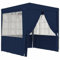 ZEYUAN Profi-Partyzelt mit Seitenwänden, Festzelt, Pavillion, Bierzelt, Garten Party Zelt, Gartenzelt, Grillpavillon, 2,5x2,5 m Blau 90 g/m²