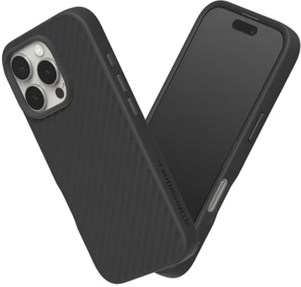 RhinoShield SolidSuit Case Kompatibel mit [iPhone 16 Pro] | Stoßabsorbierendes Slim Design Schutzhülle mit Premium-Matt-Finish, Kameratasten-Aussparungs-Design - Carbon Fiber