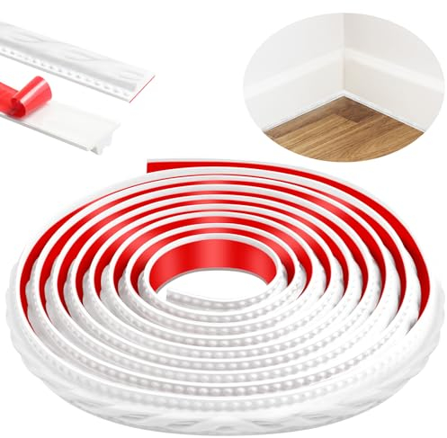 300cm Peel and Stick Molduras Decorativas para Techo, 3D Cenefa Adhesiva Para Pared para Marcos de Espejos, Muebles, Marcos de Puertas, Techos, Decoración del Hogar(Blanco)