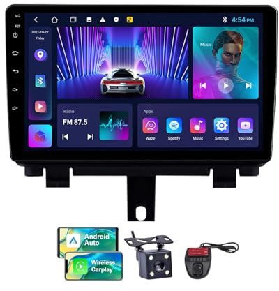 ZZPHKK Android 13 Autoradio mit Navi für Audi 8U Q3 RS Q3 2011-2018丨9 Zoll Doppel Din Auto Radio Touch Display mit Carplay Android Auto/Bluetooth 5.0/FM RDS DAB+/Lenkradsteuerung/DSP(NF-2)